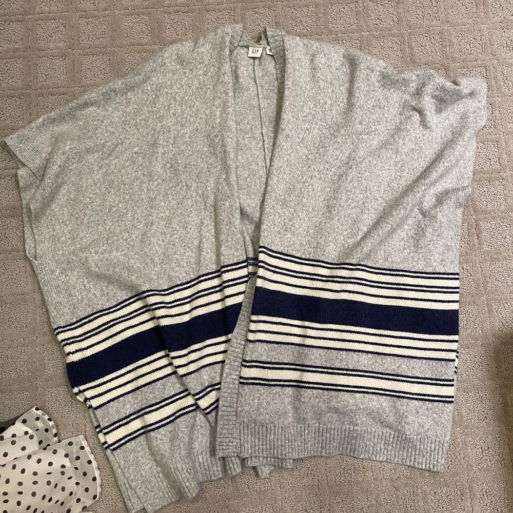 Poncho sweater cardigan
